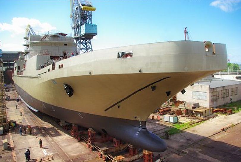 Russia: Yantar Shipyard Launches Large Landing Ship Named ‘Ivan Gren ...