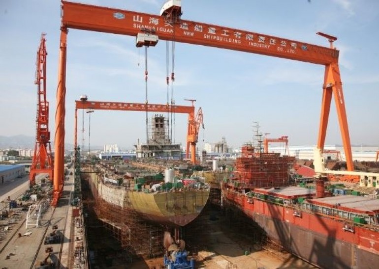 Shanhaiguan Shipbuilding furnish two 1,100-TEUers for Dalian Port Group ...