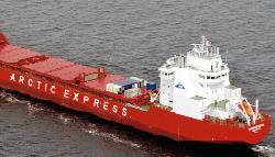 Icebreaking container vessel Monchegorsk, successful Arctic voyage